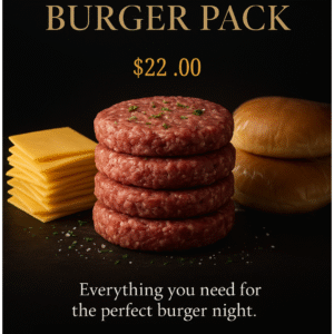 Burger, bun & cheese pack